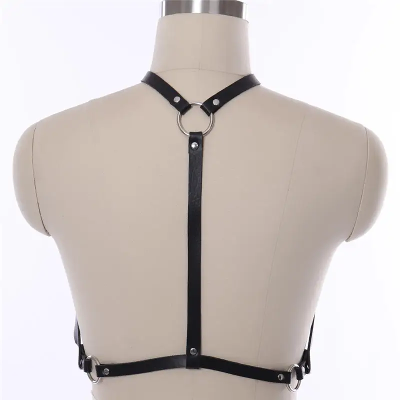 Leather Top Harness adjustable Cage bra Goth Dance Rave Body Cage Harness Belt Rivet Punk Clothing Festival
Leather Top Harness adjustable Cage bra Goth Dance Rave Body Cage Harness Belt Rivet Punk Clothing Festival