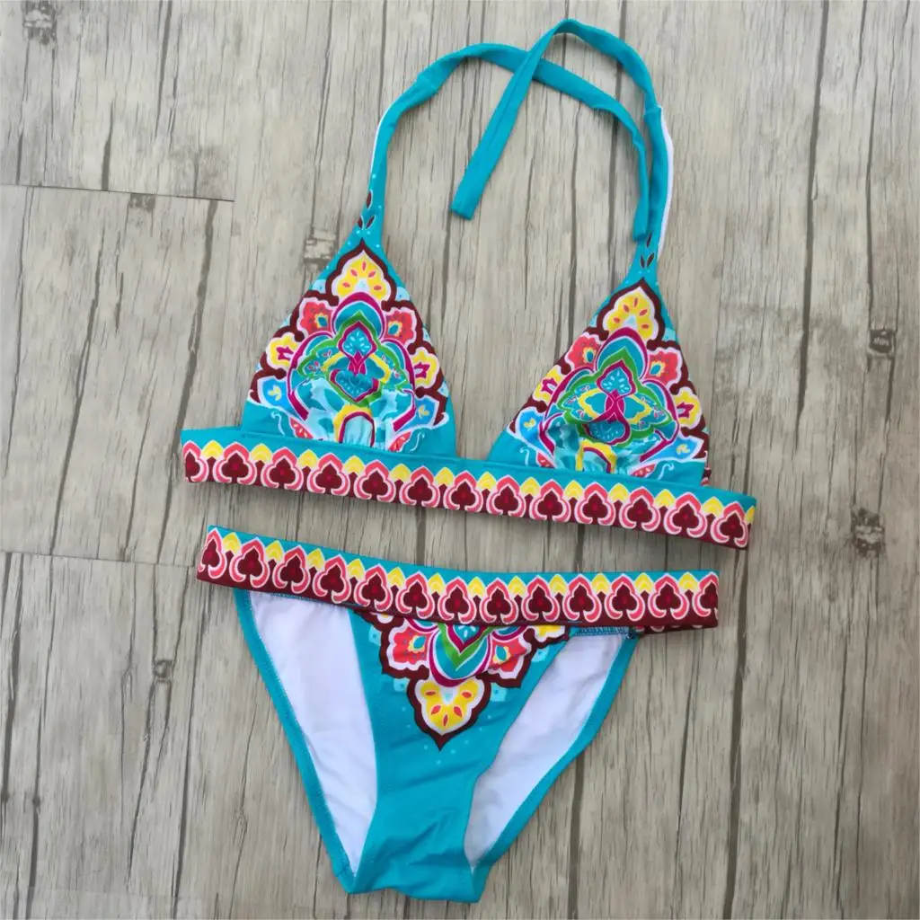 Women Triangle Bikini Blue Floral print Swimwear Swimsuit Girl Bandage Secret Sexy Brazilian Bikinis Stest
Women Triangle Bikini Blue Floral print Swimwear Swimsuit Girl Bandage Secret Sexy Brazilian Bikinis Stest