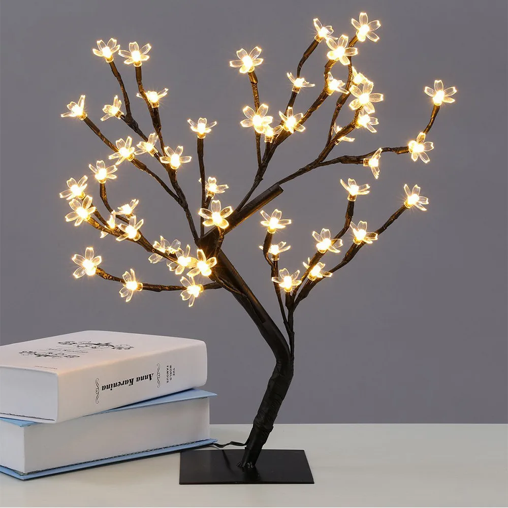 Switch control Tree Bright 48 leds Cherry Blossom Desk Top Bonsai Tree Light Black Branches Festival Home Party Wedding Indoor
Switch control Tree Bright 48 leds Cherry Blossom Desk Top Bonsai Tree Light Black Branches Festival Home Party Wedding Indoor