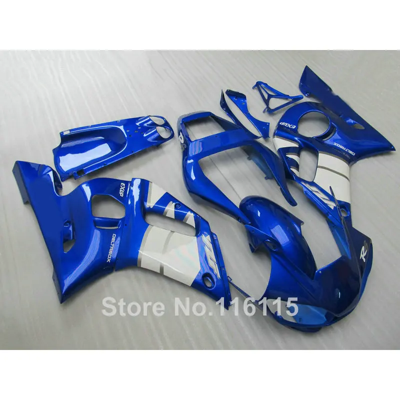 ABS parts for YAMAHA 1998-2002 R6 fairing kit YZF R6 98 99 00 01 02 blue white fairings set #3266
ABS parts for YAMAHA 1998-2002 R6 fairing kit YZF R6 98 99 00 01 02 blue white fairings set #3266