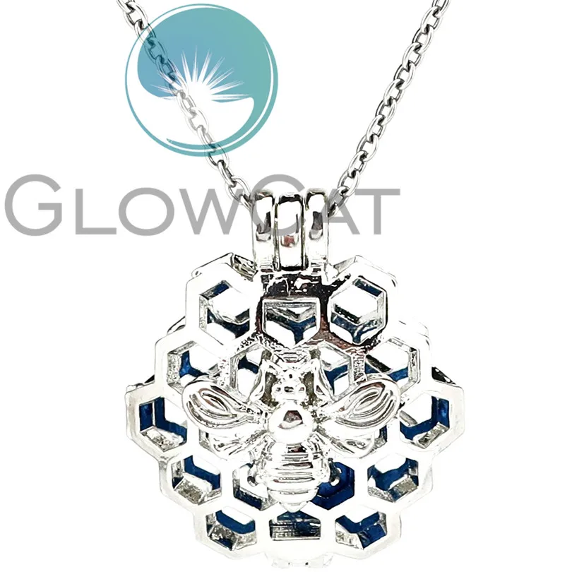 Honeycomb Bee Beads Cage Locket Pendant Perfume Diffuser Pearl Cage Necklace KK1177
Honeycomb Bee Beads Cage Locket Pendant Perfume Diffuser Pearl Cage Necklace KK1177