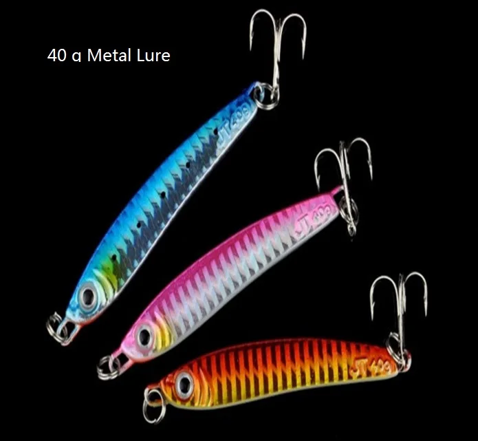 Solid Metal fish for deep water lure fishing 40g in the Ocean or large lake