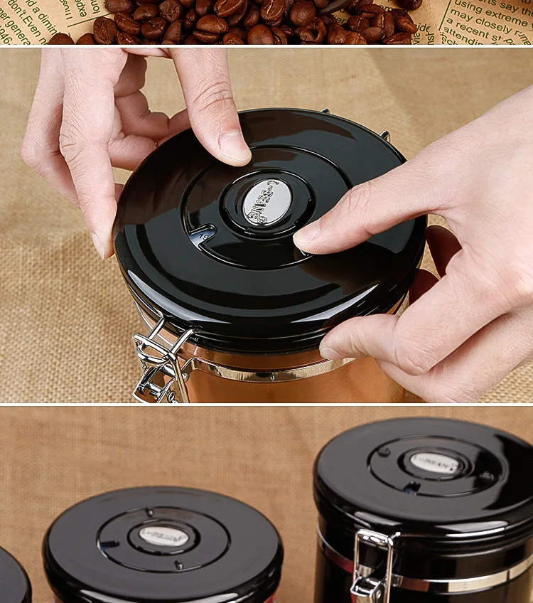 1.5L Vent valve seal can coffee can stainless steel seal can clip storage caddy tanks kitchen supplies
1.5L Vent valve seal can coffee can stainless steel seal can clip storage caddy tanks kitchen supplies