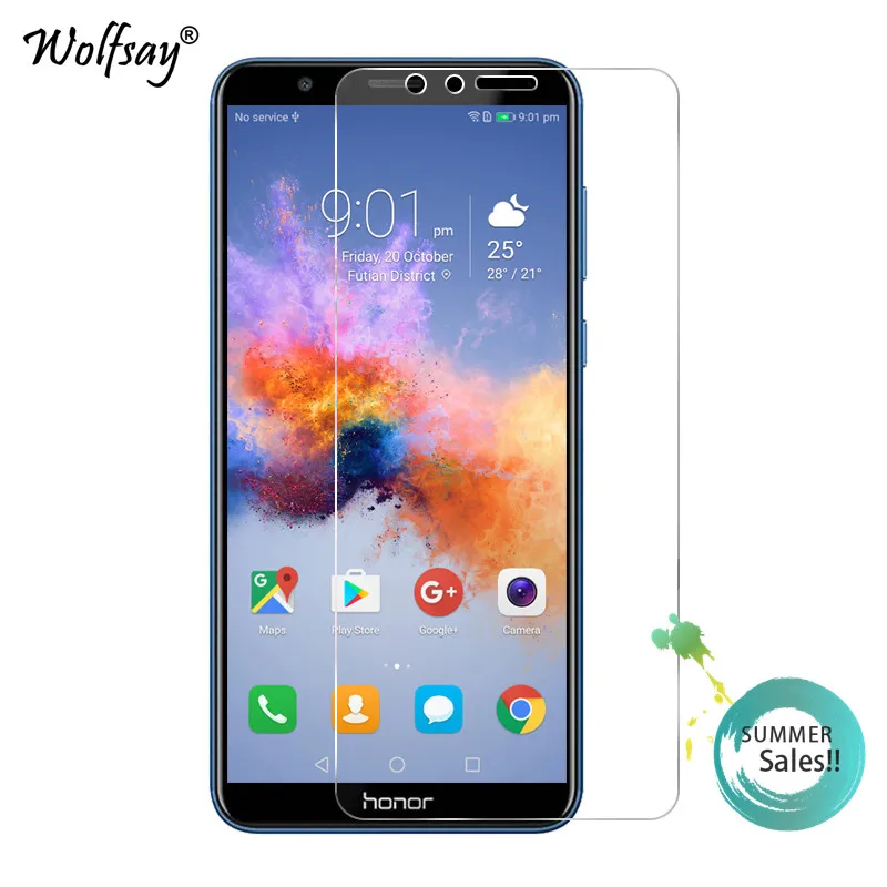 Защитное стекло закаленное для Huawei Honor 7X 2 шт. | Мобильные телефоны и аксессуары