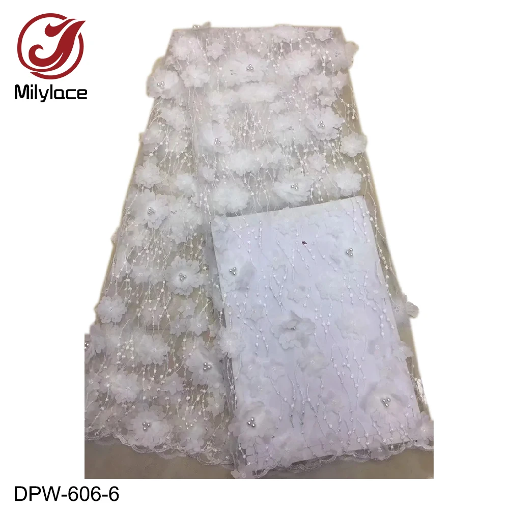 Milylace bridal african lace fabric with beads fashionable tissue lace fabric wholesale french tulle lace fabric DPW-606
Milylace bridal african lace fabric with beads fashionable tissue lace fabric wholesale french tulle lace fabric DPW-606