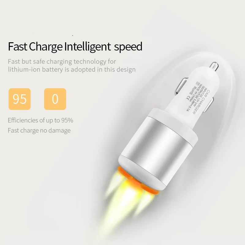 3.1A Dual USB Port Car Charger for Vertex Impress In / Hit Hero Glory Fun Eno Eagle Cult | Мобильные телефоны и
