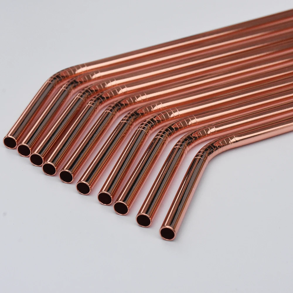 WOWSHINE Wholesale 50pcs/lot Shiny Rose Gold Color Stainless Steel Drinking Straws Rust Free Dia 6mm Bent length 260MM
WOWSHINE Wholesale 50pcs/lot Shiny Rose Gold Color Stainless Steel Drinking Straws Rust Free Dia 6mm Bent length 260MM