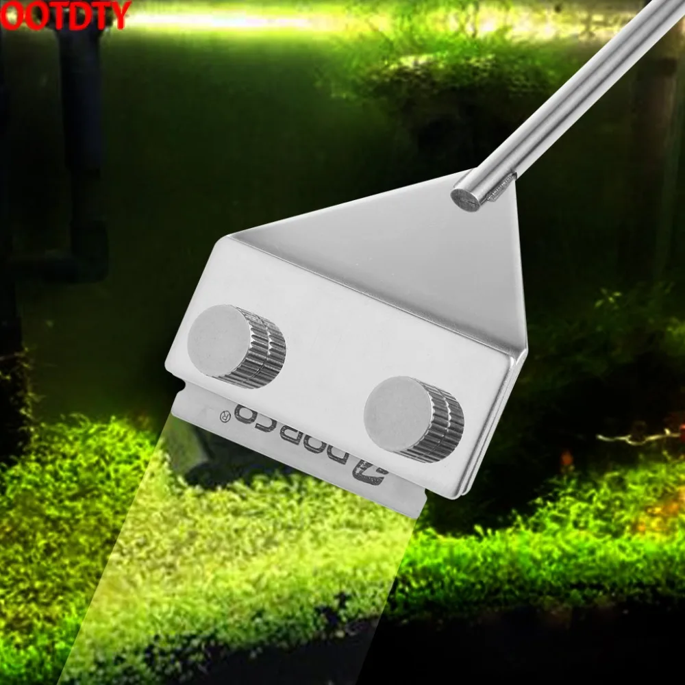 OOTDTY Aquarium Glass Fish Tank Stainless Steel Coralline Algae Scraper Blade Cleaner
OOTDTY Aquarium Glass Fish Tank Stainless Steel Coralline Algae Scraper Blade Cleaner