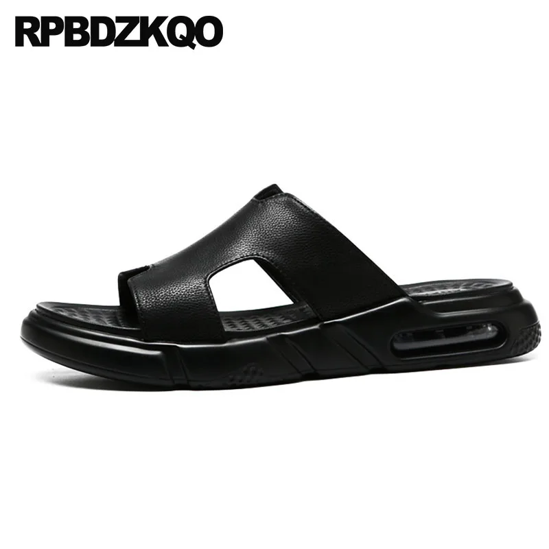 Flat Shoes Open Toe Beach Slip On Slippers Black Famous Brand Designer Casual Outdoor Men Sandals Leather Summer Slides 2018
Flat Shoes Open Toe Beach Slip On Slippers Black Famous Brand Designer Casual Outdoor Men Sandals Leather Summer Slides 2018