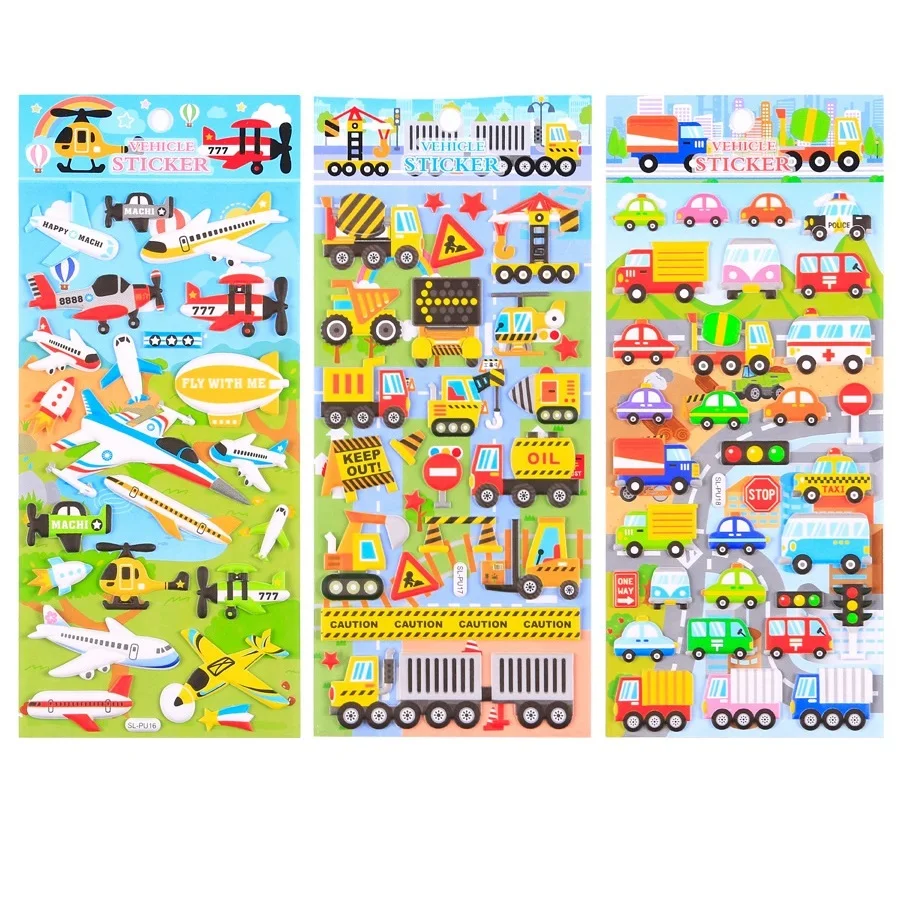 8 Sheet Vehicle Stickers Set Cartoon Car Airplane Ambulance Police Taxi Mail Van 3D Sticker Chile Kids Gift Decoration A6992
8 Sheet Vehicle Stickers Set Cartoon Car Airplane Ambulance Police Taxi Mail Van 3D Sticker Chile Kids Gift Decoration A6992