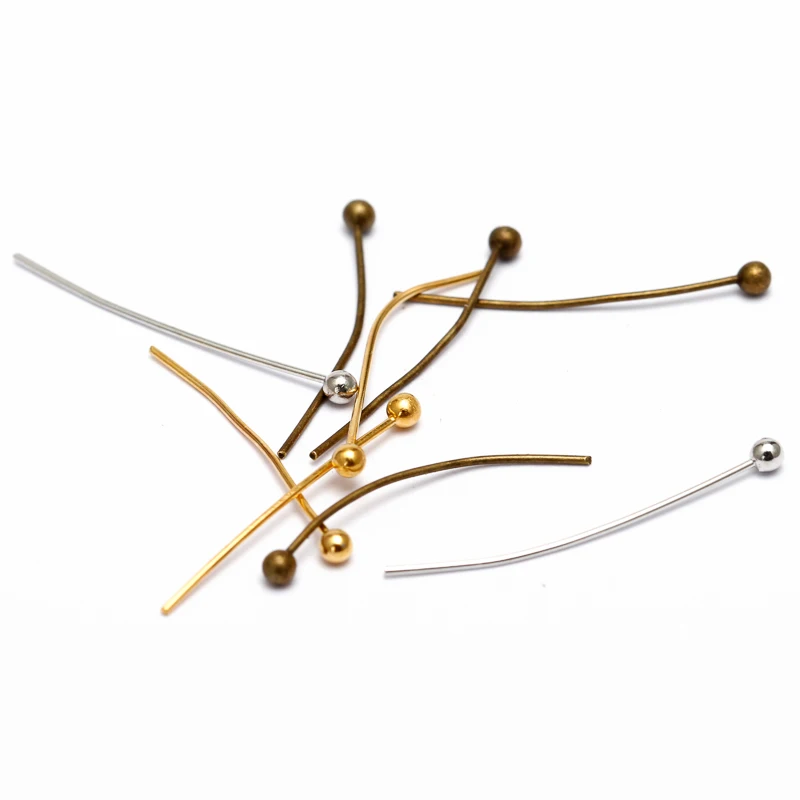200pcs 20/25/30/40/50mm(24 gauge) Length Antique Bronze/Rhodium/Gold Plated Metal Ball Head Pins For Diy Jewelry Making Findings
200pcs 20/25/30/40/50mm(24 gauge) Length Antique Bronze/Rhodium/Gold Plated Metal Ball Head Pins For Diy Jewelry Making Findings