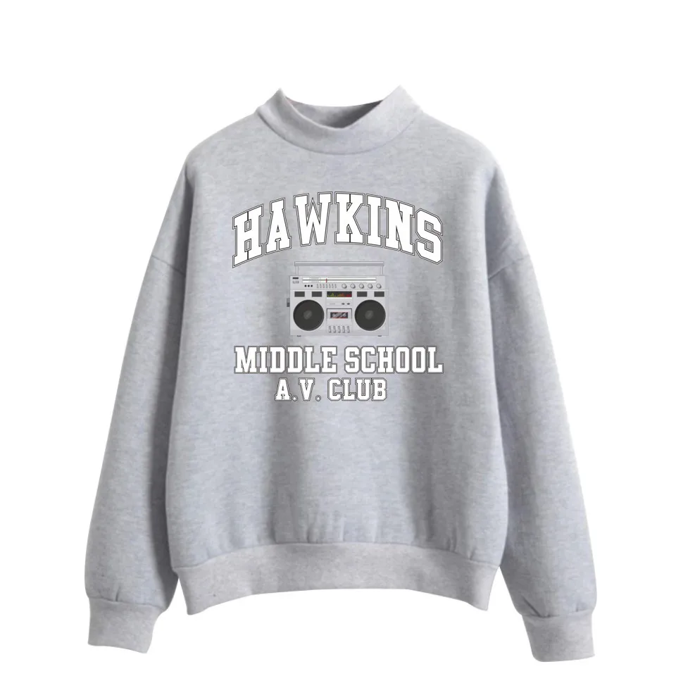 Stranger Things turtleneck hoodie women men Hawkins fleece hoodies sweatshirt fashion plus size tracksuit tops brand clothes
Stranger Things turtleneck hoodie women men Hawkins fleece hoodies sweatshirt fashion plus size tracksuit tops brand clothes