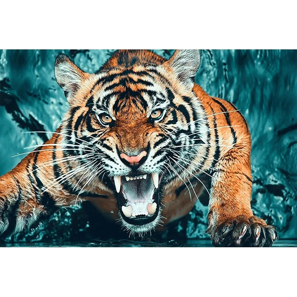 DIY Diamond Embroidery ferocious tiger Full Square/round Diamond Painting Cross Stitch Kit Mosaic Home Decor
DIY Diamond Embroidery ferocious tiger Full Square/round Diamond Painting Cross Stitch Kit Mosaic Home Decor
