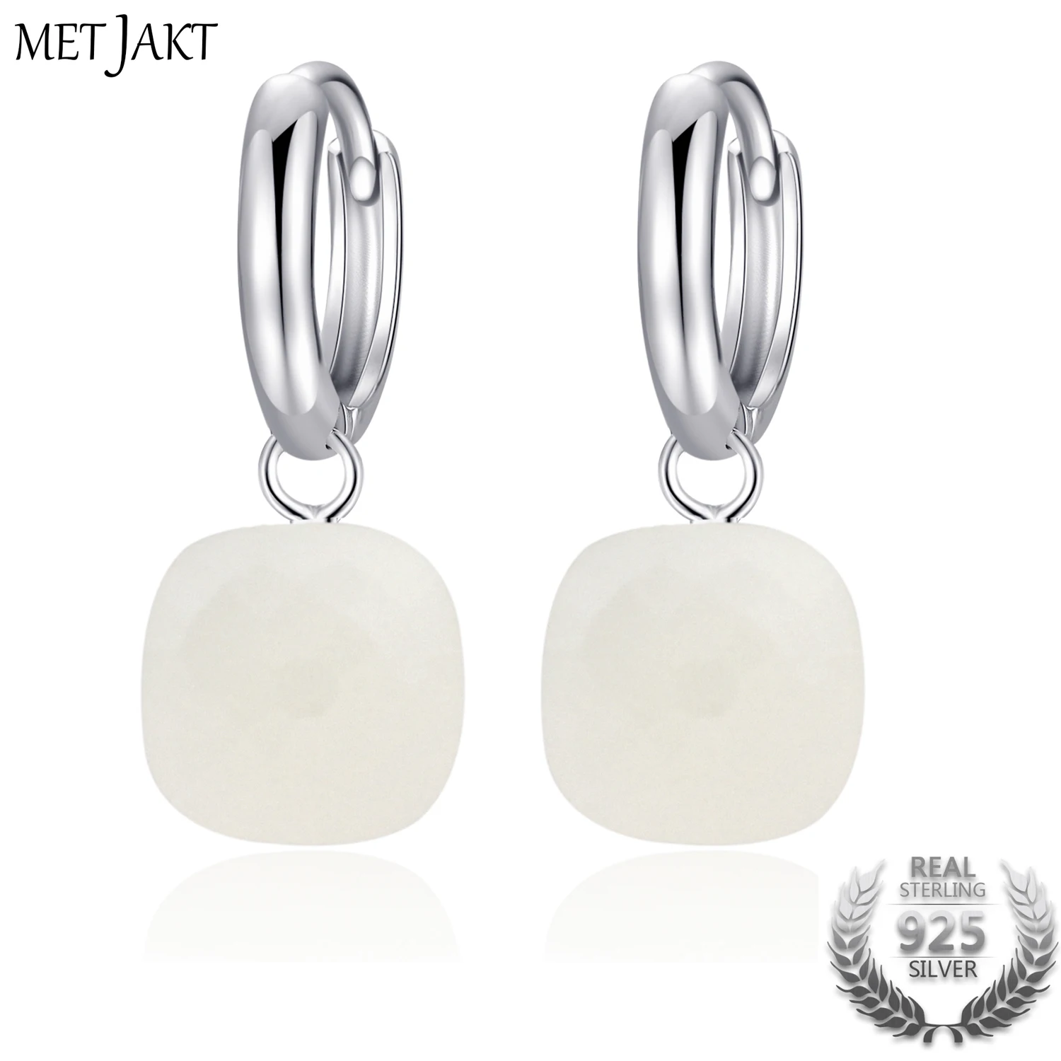 MetJakt Fashion Natural White Agate Drop Earrings Solid 925 Sterling Silver Earring for Ladies Occasions Vintage Luxury Jewelry
MetJakt Fashion Natural White Agate Drop Earrings Solid 925 Sterling Silver Earring for Ladies Occasions Vintage Luxury Jewelry