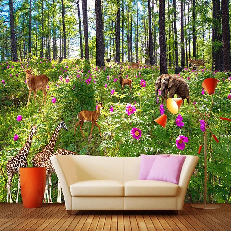 Custom Self-adhesive Mural Wallpaper 3D Forest Tree Animals Nature Landscape Photo Background Wall Painting Living Room Bedroom
Custom Self-adhesive Mural Wallpaper 3D Forest Tree Animals Nature Landscape Photo Background Wall Painting Living Room Bedroom