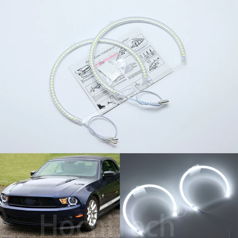 Ultra bright SMD white LED angel eyes halo ring kit daytime running light DRL For ford mustang 2010 2011 2012 Car Styling
Ultra bright SMD white LED angel eyes halo ring kit daytime running light DRL For ford mustang 2010 2011 2012 Car Styling
