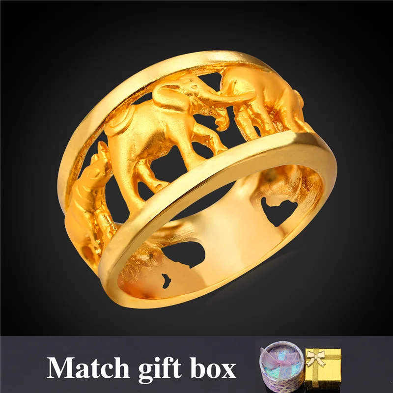 Fashion Unique Gold Color Rings For Men Gift Box Wholesale Elephant Africa Animals Ring Men's Jewelry bijoux R1930
Fashion Unique Gold Color Rings For Men Gift Box Wholesale Elephant Africa Animals Ring Men's Jewelry bijoux R1930