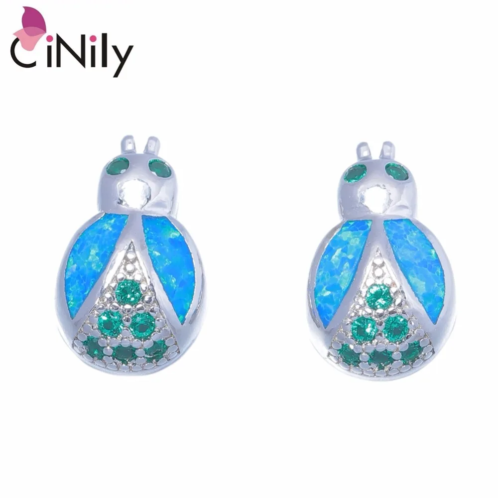 CiNily Created Blue Fire Opal Silver Plated Wholesale Lovely Cute Insect for Women Jewelry Stud Earrings 13mm OH4477
CiNily Created Blue Fire Opal Silver Plated Wholesale Lovely Cute Insect for Women Jewelry Stud Earrings 13mm OH4477