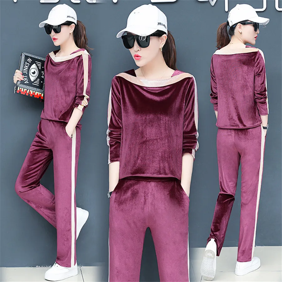 Women Set Sportswear Spring Warm velvet Tracksuit Two Piece Set Sweatshirt Pant Sweat Suit Home Clothing Casual 2019 3XL
Women Set Sportswear Spring Warm velvet Tracksuit Two Piece Set Sweatshirt Pant Sweat Suit Home Clothing Casual 2019 3XL