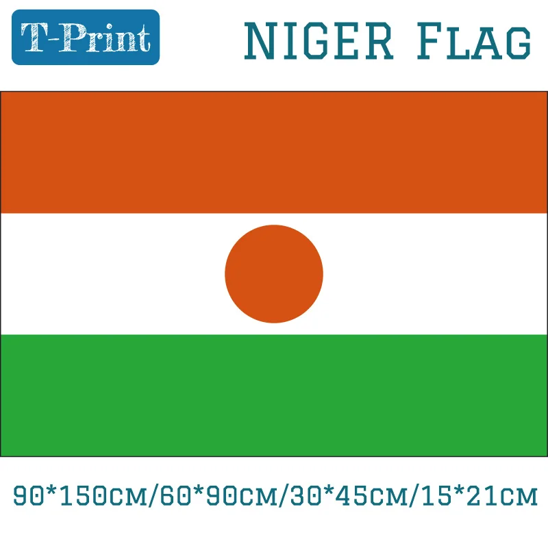 Niger National Flag 90*150cm/60*90cm/15*21cm 3x5ft Printed Banner with Brass Metal Holes 30*45cm Car Flag
Niger National Flag 90*150cm/60*90cm/15*21cm 3x5ft Printed Banner with Brass Metal Holes 30*45cm Car Flag