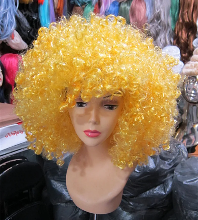 football fan hair colorful european hair big curly hair colorful clown hair funny party Africa cosplay
football fan hair colorful european hair big curly hair colorful clown hair funny party Africa cosplay