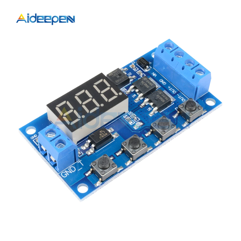 DC 12V 24V Trigger Cycle Timer Delay Switch Circuit Board Dual MOS Tube Control DC Motor LED Light Module Micro Pump Controller
DC 12V 24V Trigger Cycle Timer Delay Switch Circuit Board Dual MOS Tube Control DC Motor LED Light Module Micro Pump Controller