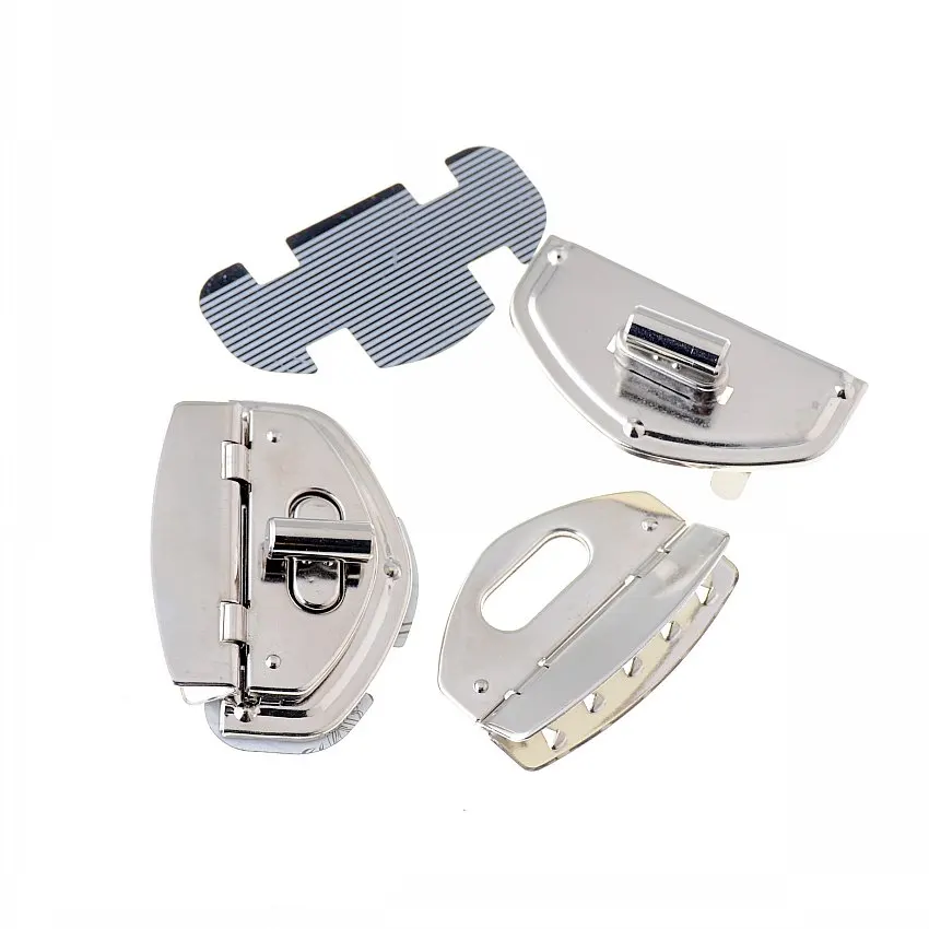 Free Shipping-1 Set Silver Tone Silver Tone Handbag Bag Accessories Purse Twist Turn Lock 40x57mm F1449
Free Shipping-1 Set Silver Tone Silver Tone Handbag Bag Accessories Purse Twist Turn Lock 40x57mm F1449
