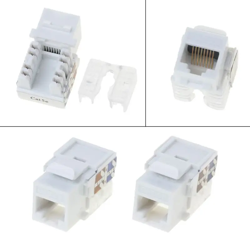 Сетевой модуль CAT5e 2 шт. информационный разъем RJ45 кабели Ethernet Модульный Штекер