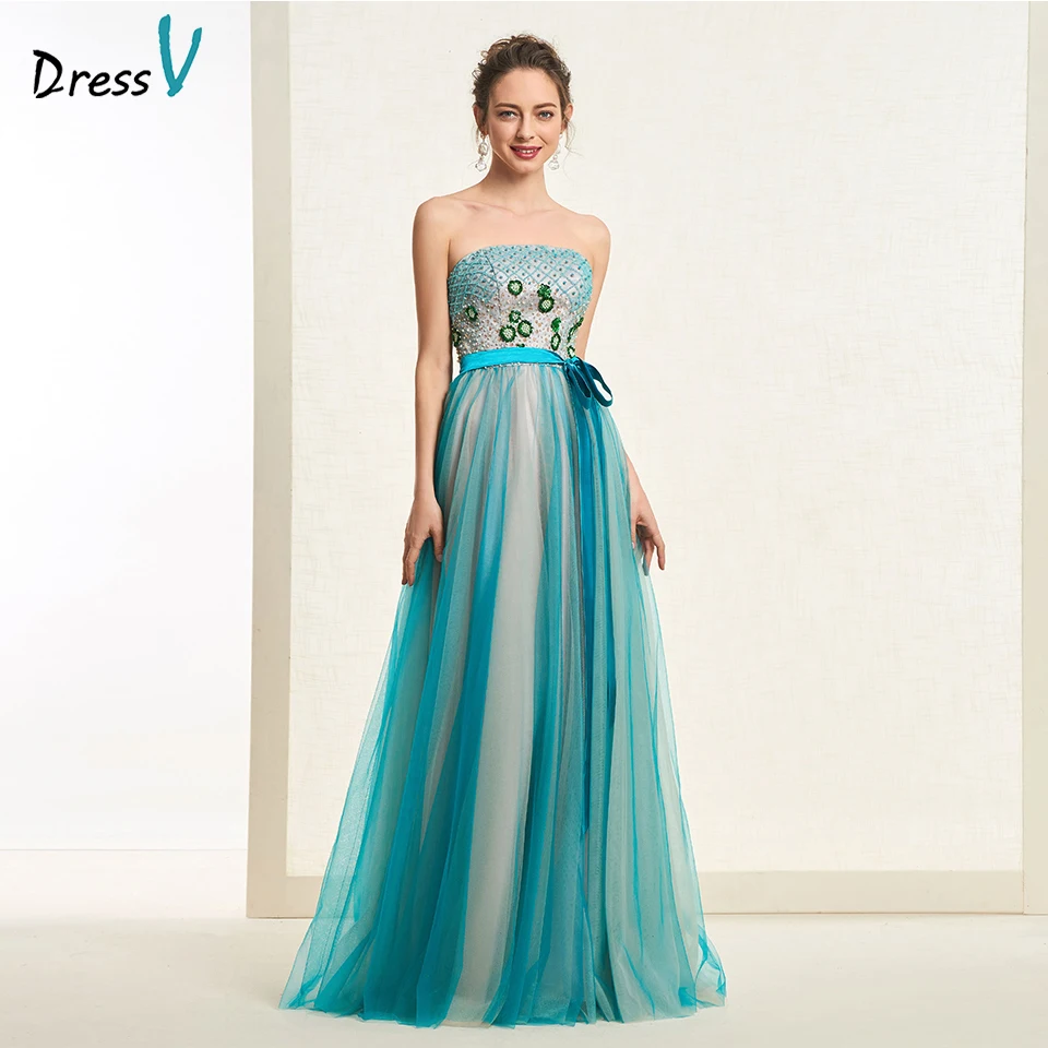 Dressv Elegant Strapless Long Dark Blue Green Evening Dresses Zipper Up Beaded Flower Wedding Formal Party Evening Dresses
Dressv Elegant Strapless Long Dark Blue Green Evening Dresses Zipper Up Beaded Flower Wedding Formal Party Evening Dresses