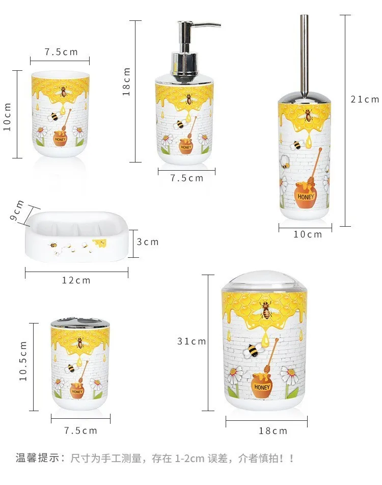 Houmaid Bathroom Accessories Sets Toothbrush Holder Toilet Brush Set European Plastic Hotel Creative Soap Dispenser Garbage Can
Houmaid Bathroom Accessories Sets Toothbrush Holder Toilet Brush Set European Plastic Hotel Creative Soap Dispenser Garbage Can