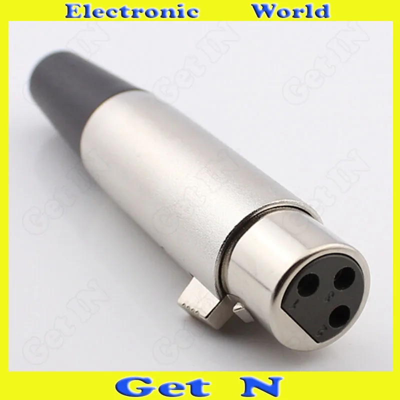 30pcs Made-in-Taiwan 3-Pole Female Cannon XLR Connector with Metal Poles for Microphone Female Cannon Plug
30pcs Made-in-Taiwan 3-Pole Female Cannon XLR Connector with Metal Poles for Microphone Female Cannon Plug