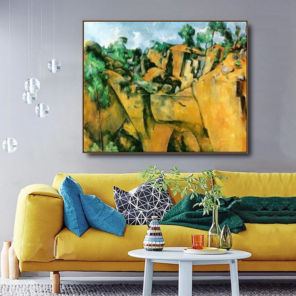 The Bibemus Quarry by Cezanne Famous Canvas Painting Calligraphy Posters and Prints For Home Living Room Wall Art Decoration
The Bibemus Quarry by Cezanne Famous Canvas Painting Calligraphy Posters and Prints For Home Living Room Wall Art Decoration
