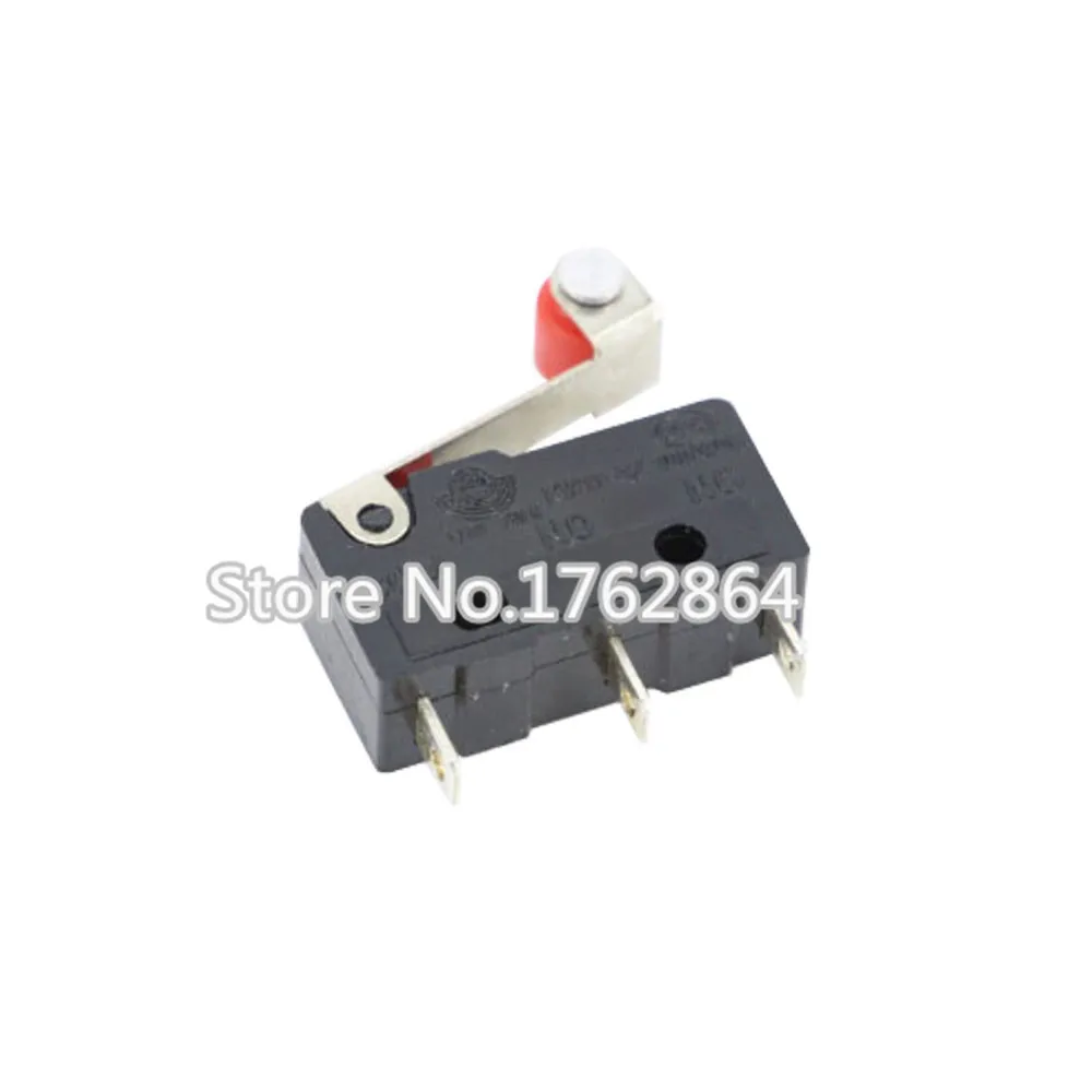 100 шт./лот 3pin концевой выключатель N/O N/C 5A250VAC KW11-3Z мини-переключатель с шкивом