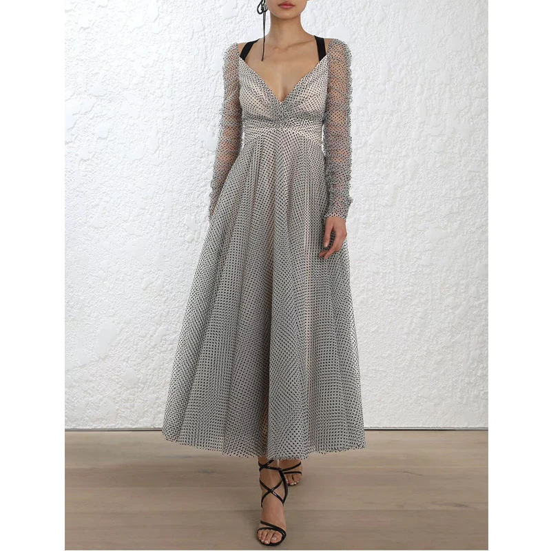 Hot Sale 2021 Spring New Temperament Sexy Deep V-Neck Back Hanging Neck Dress Wave Point Super Fairy Self-cultivation Woman
Hot Sale 2021 Spring New Temperament Sexy Deep V-Neck Back Hanging Neck Dress Wave Point Super Fairy Self-cultivation Woman