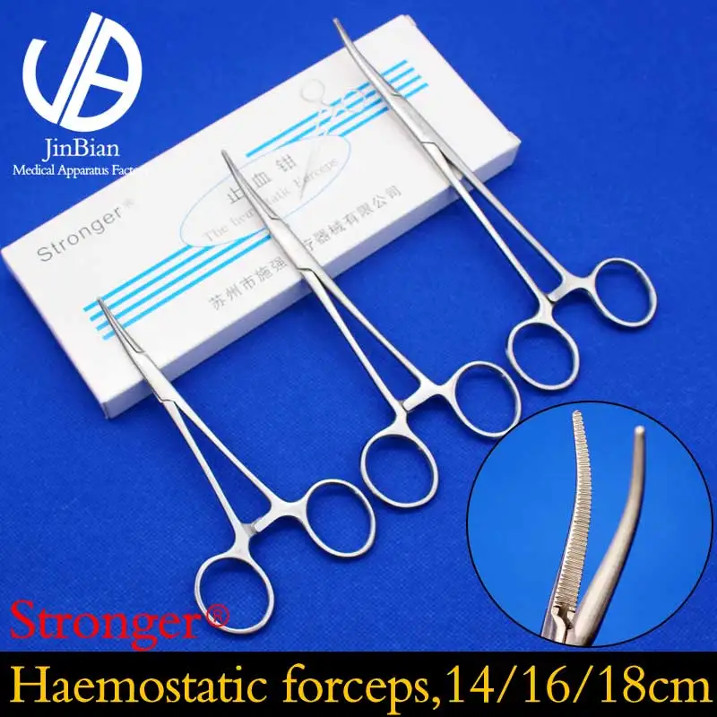 Haemostatic forceps bend handle 14/16/18cm surgical operating instrument Surgical tools stainless steel Double eyelid tool
Haemostatic forceps bend handle 14/16/18cm surgical operating instrument Surgical tools stainless steel Double eyelid tool