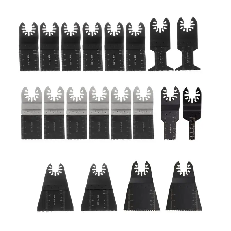 20Pcs/Set Metal Saw Blades Oscillating Multi Tool Accessories Kit for Fein Makita Bosch Accessories
20Pcs/Set Metal Saw Blades Oscillating Multi Tool Accessories Kit for Fein Makita Bosch Accessories