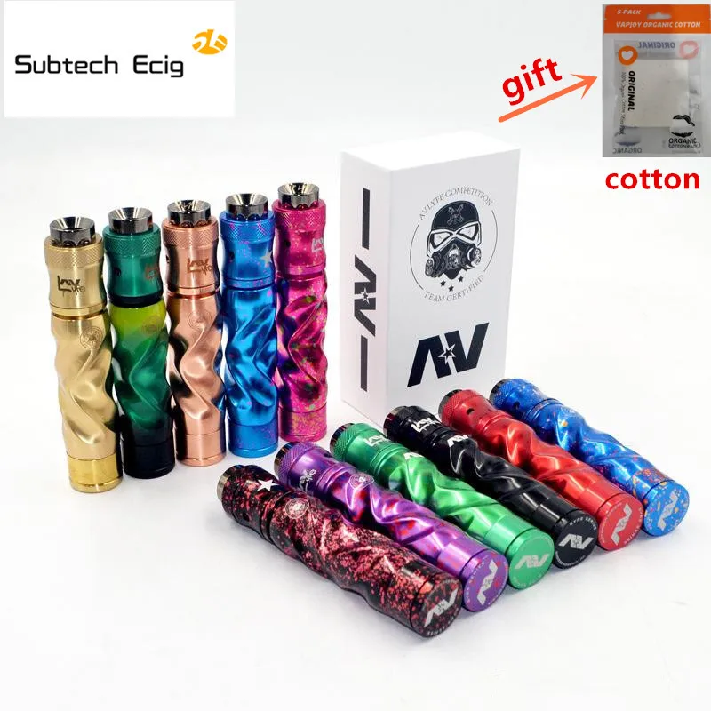Newest Avidlyfe mod Kit Avid lyfe AV Twistgyre 18650 battery Electronic Cigarette 510 thread Vape Comp Lyfe RDA High quality
Newest Avidlyfe mod Kit Avid lyfe AV Twistgyre 18650 battery Electronic Cigarette 510 thread Vape Comp Lyfe RDA High quality