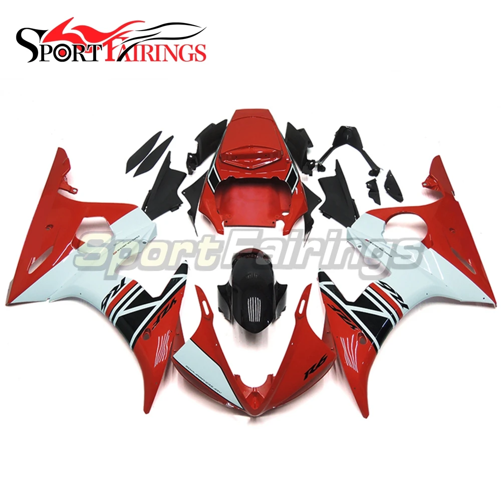 Fairings For Yamaha YZF-R6 YZF600 R6 03 04 2003 - 2004 ABS Plastic Motorcycle Fairing Kit Body Frames White Red Black Carene New
Fairings For Yamaha YZF-R6 YZF600 R6 03 04 2003 - 2004 ABS Plastic Motorcycle Fairing Kit Body Frames White Red Black Carene New
