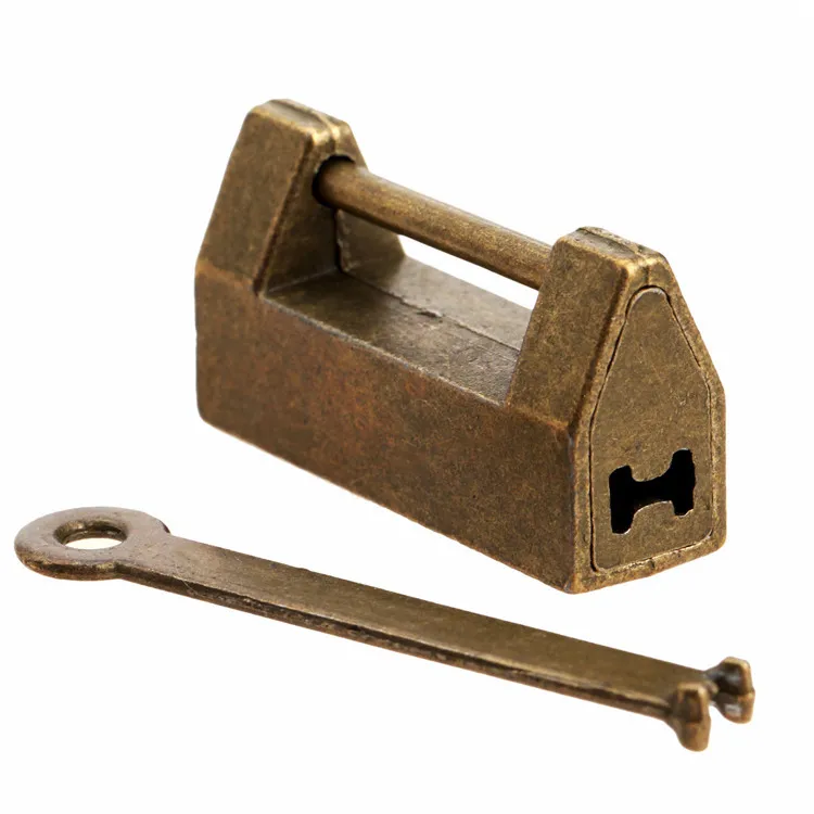 1Pc Vintage Antique Iron Chinese Old Lock Retro Brass Padlock Jewelry Wooden Box Padlock Lock for Suitcase Drawer Cabinet + Key
1Pc Vintage Antique Iron Chinese Old Lock Retro Brass Padlock Jewelry Wooden Box Padlock Lock for Suitcase Drawer Cabinet + Key