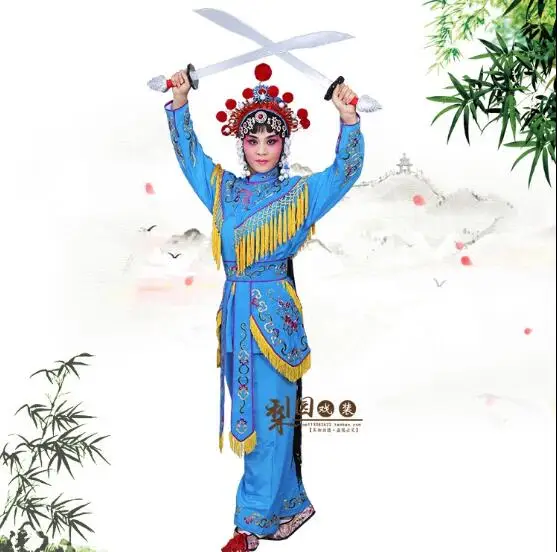 Peking Opera clothing stage costumes daomadan female Soldiers clothing TV movie Stage Woman General Outfit Sichuan Yue Kun Opera
Peking Opera clothing stage costumes daomadan female Soldiers clothing TV movie Stage Woman General Outfit Sichuan Yue Kun Opera