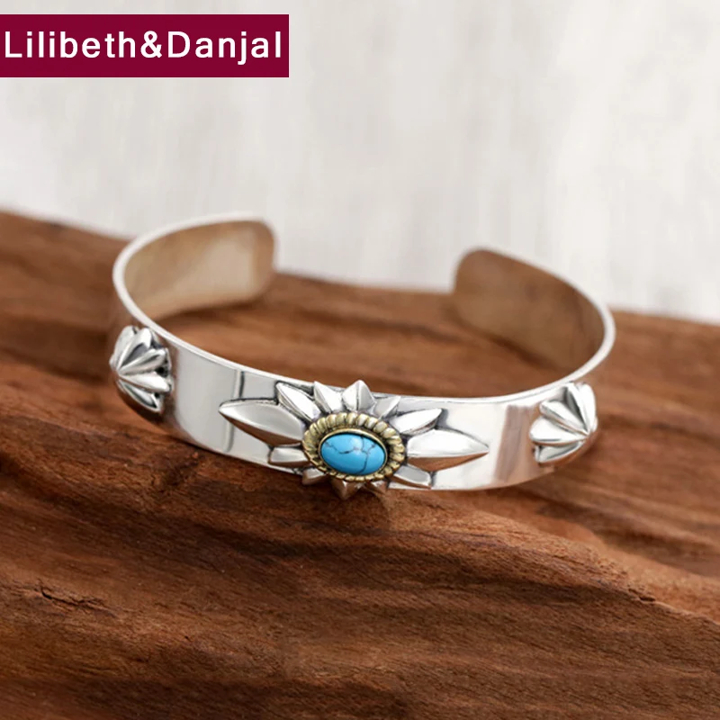 Natural turquoiseBangle 100% Real 925 sterling silver Bracelet Bright Silver Bangle Christmas gift jewelry FB8
Natural turquoiseBangle 100% Real 925 sterling silver Bracelet Bright Silver Bangle Christmas gift jewelry FB8