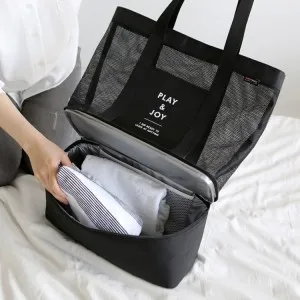 2017 Folding Fresh Keeping Portable Single Shoulder Thermal Insulated Bag Double Deck Picnic Bag Mesh packing cubes Cooler Bag
2017 Folding Fresh Keeping Portable Single Shoulder Thermal Insulated Bag Double Deck Picnic Bag Mesh packing cubes Cooler Bag