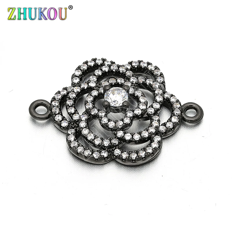 18*25mm Brass Cubic Zirconia Crystal Flower Charms Connectors for Diy Jewelry Findings, Hole: 1.6mm, Model: VS46
18*25mm Brass Cubic Zirconia Crystal Flower Charms Connectors for Diy Jewelry Findings, Hole: 1.6mm, Model: VS46