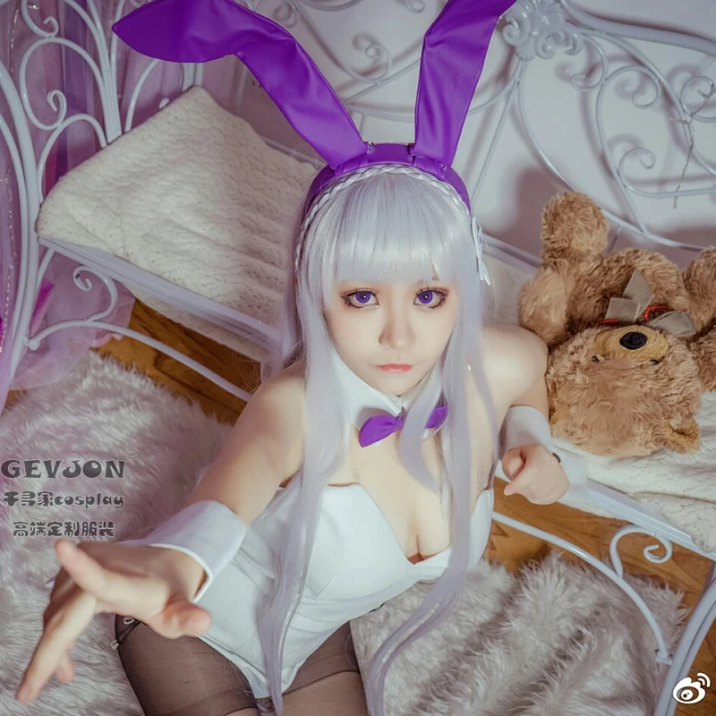 Re:Zero kara Hajimeru Isekai Seikatsu Emilia Bunny Girl cosplay costume ears+headress+collar+wrist dress+dress+tails
Re:Zero kara Hajimeru Isekai Seikatsu Emilia Bunny Girl cosplay costume ears+headress+collar+wrist dress+dress+tails
