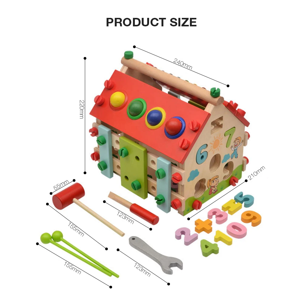Деревянная головоломка игрушки детские развивающие Монтессори для детей
