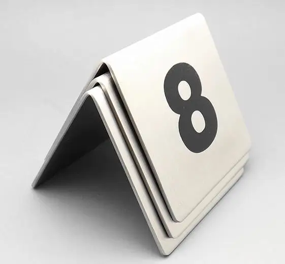 10PCS/LOT 6.8x6.5cm ( Number From1-10) Stainless Steel Table Number Table Plate Digital Restaurant Card
10PCS/LOT 6.8x6.5cm ( Number From1-10) Stainless Steel Table Number Table Plate Digital Restaurant Card