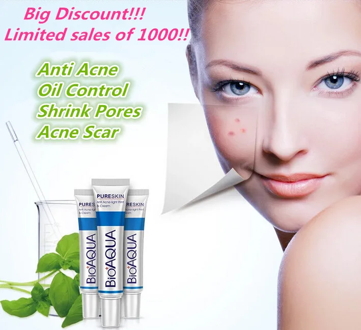 BIOAQUA 30g Anti Acne Cream Oil Control Shrink Pores Acne Scar Remove Face Care Unsex No harm to face free shipping
BIOAQUA 30g Anti Acne Cream Oil Control Shrink Pores Acne Scar Remove Face Care Unsex No harm to face free shipping