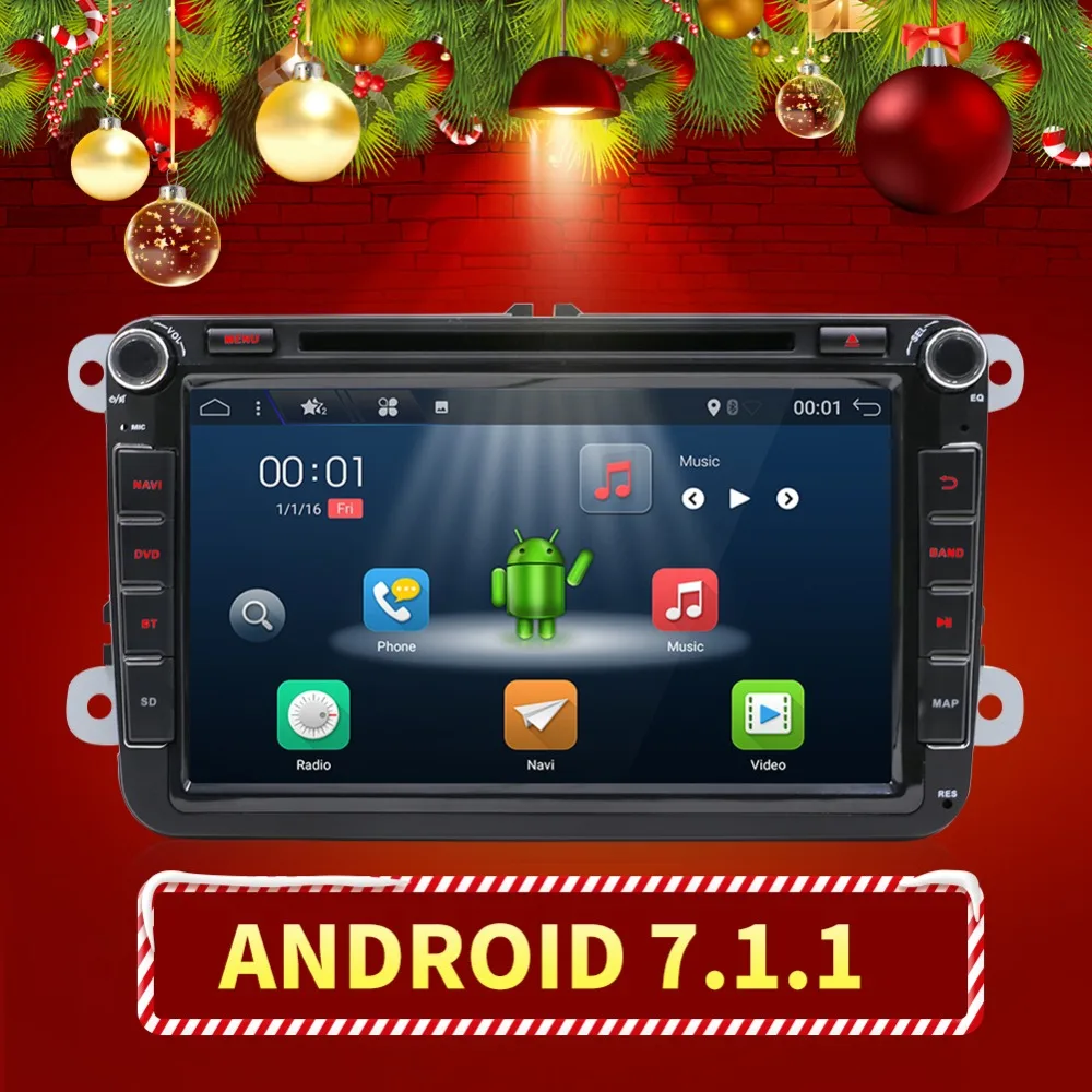 Лучшая цена! Android 7 1 VW автомобильный DVD gps Navi 2GB ram для GOLF 6 polo новый Bora JETTA MK4 B6 PASSAT Tiguan