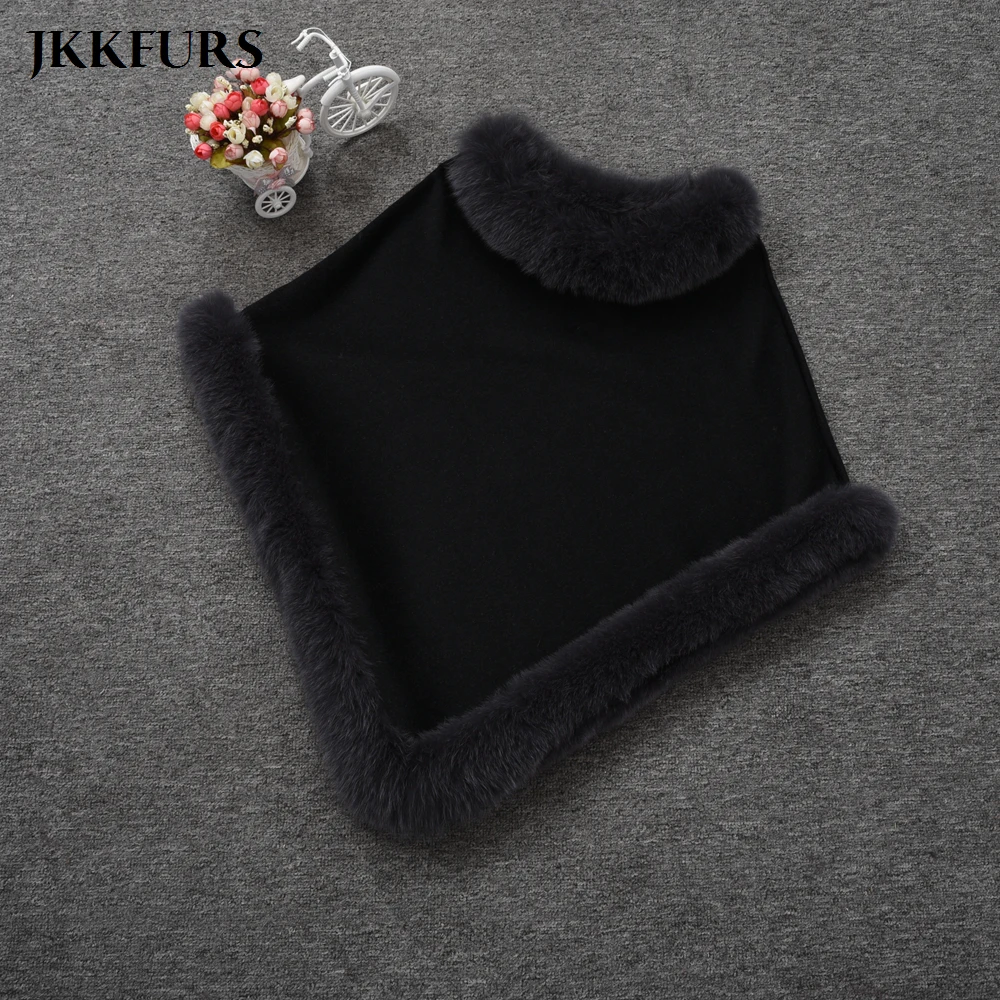 Women's Brown Pashmina Cashmere Coat Shawls With Fur Wool Scarf Fox Fur Raccoon Fur Collar Poncho Wrap Cape Real Fur S7447 
Women's Brown Pashmina Cashmere Coat Shawls With Fur Wool Scarf Fox Fur Raccoon Fur Collar Poncho Wrap Cape Real Fur S7447