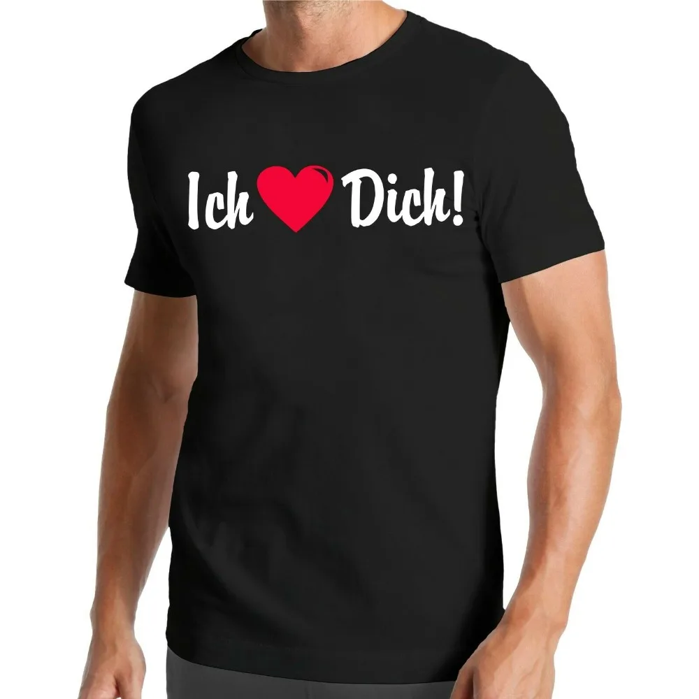 Футболка Ich Liebe Dich | I Love You Hochzeit Heiraten Heiratsantrag Herznew футболки унисекс Забавные